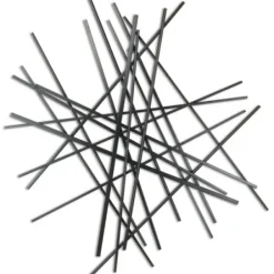 Wall Plaques-Kirkland's Home Icilio Abstract Linear Wall Plaque Black