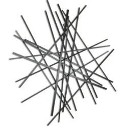 Wall Plaques-Kirkland's Home Icilio Abstract Linear Wall Plaque Black