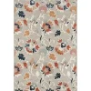 Outdoor Rugs-Kirkland's Home Ikat Coral White Sand Outdoor Area Rug, 5X7 White/Tan/Blue