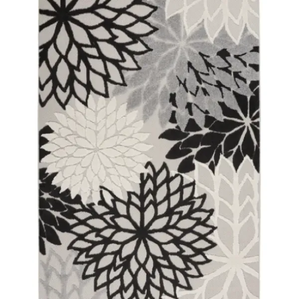 Outdoor Rugs-Kirkland's Home Ikat Diamond Green Outdoor Area Rug, 5X7 Green/White/Yellow