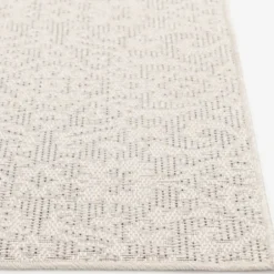 Outdoor Rugs-Kirkland's Home Ikat Scrolling Brown Outdoor Area Rug, 5X7 Brown/Blue/Gray