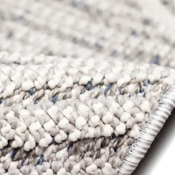 Outdoor Rugs-Kirkland's Home Ikat Scrolling Indigo Outdoor Area Rug, 5X7 White/Blue/Yellow