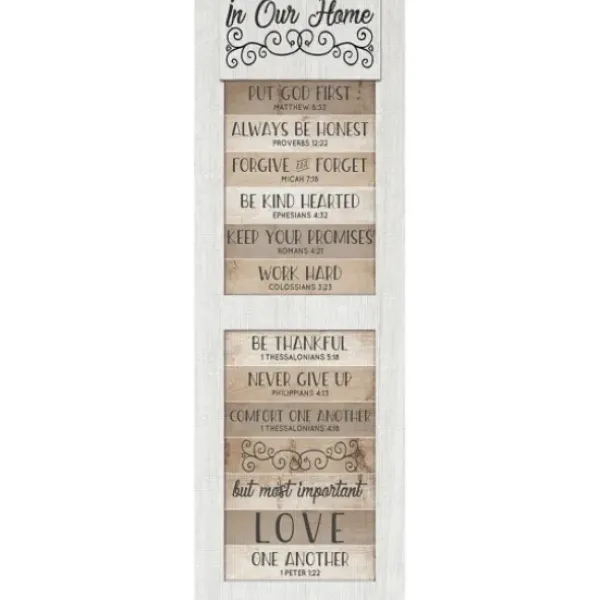 Wall Quotes & Signs-Kirkland's Home In Our Home Shutter Canvas Art Print White/Black/Brown