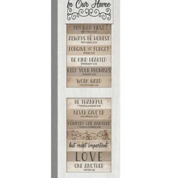 Wall Quotes & Signs-Kirkland's Home In Our Home Shutter Canvas Art Print White/Black/Brown