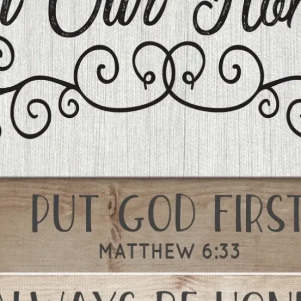 Wall Quotes & Signs-Kirkland's Home In Our Home Shutter Canvas Art Print White/Black/Brown
