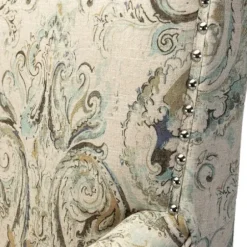 Accent Chairs-Kirkland's Home Indigo And Yellow Floral Upholstered Accent Chair Blue/Yellow/Multi