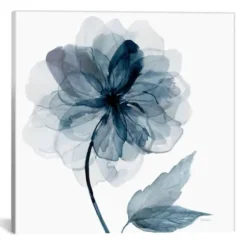 Canvas Art-Kirkland's Home Indigo Bloom I Canvas Art Print Blue/Black/Gray/White