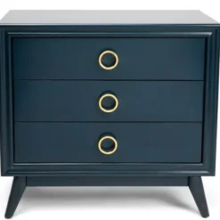 Dressers & Chests-Kirkland's Home Indigo 3-Drawer Wood Chest Blue