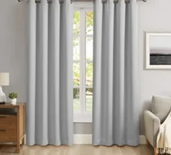 Curtains & Drapes-Kirkland's Home Indigo Floral 2-Pc. Curtain Panel Set, 84 In. Blue/White