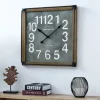Clocks-Kirkland's Home Industrial Square Liam Clock