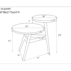 Accent & End Tables-Kirkland's Home Industrial Two-Tiered Gunmetal Accent Table Brown