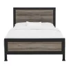 Beds & Headboards-Kirkland's Home Industrial Wood Queen Bed With Metal Frame Brown
