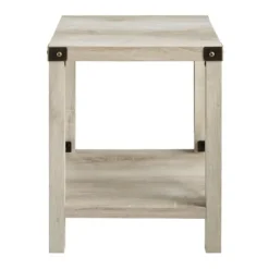 Accent & End Tables-Kirkland's Home Industrial X-Frame Accent Table White