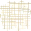 Wall Plaques-Kirkland's Home Inigo Abstract Linear Wall Plaque Gold