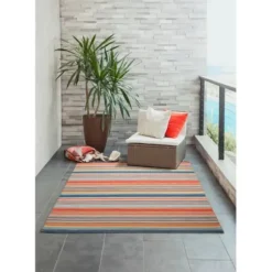Outdoor Rugs-Kirkland's Home Intertwine Indoor/Outdoor Area Rug, 7X9 Black