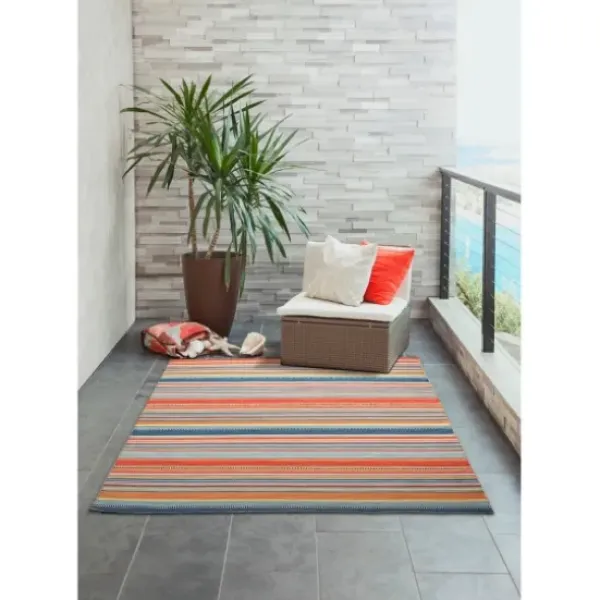 Outdoor Rugs-Kirkland's Home Intertwine Indoor/Outdoor Area Rug, 7X9 Black