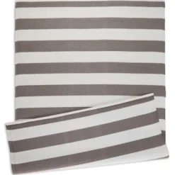 Outdoor Rugs-Kirkland's Home Irene Gray Daffodil Outdoor Area Rug, 4X7 Gray/White