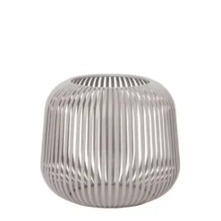 Lanterns-Kirkland's Home Irma Steel Medium Open Rods Lantern Gray