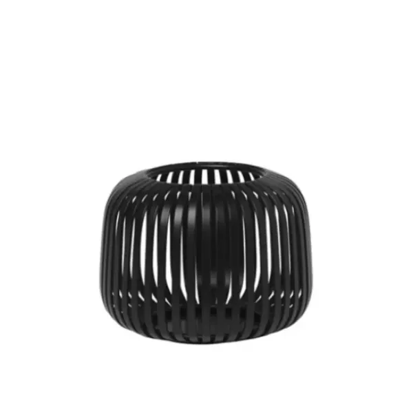 Lanterns-Kirkland's Home Irma Steel Small Open Rods Lantern Black