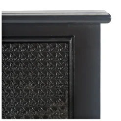 Console Tables-Kirkland's Home Irma Textured Drawers Console Table Black