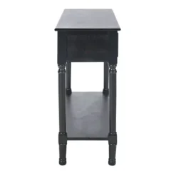 Console Tables-Kirkland's Home Irma Textured Drawers Console Table Black