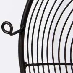 Wall Plaques-Kirkland's Home Iron And Wood Layered Plates Wall Plaque Black