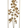 Wall Plaques-Kirkland's Home Iron Flowers Wall Plaque Gold