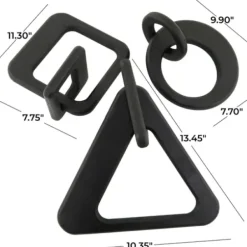 Statues & Figurines-Kirkland's Home Iron Octopus Statue Black