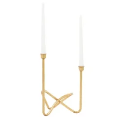 Candle Holders-Kirkland's Home Iron Taper Candle Holder Gold