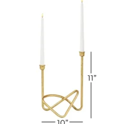 Candle Holders-Kirkland's Home Iron Taper Candle Holder Gold