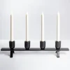 Candle Holders-Kirkland's Home Iron Taper Candle Runner Black