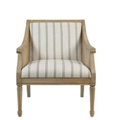 Accent Chairs-Kirkland's Home Isla Martha Stewart Accent Chair Ivory/Blue