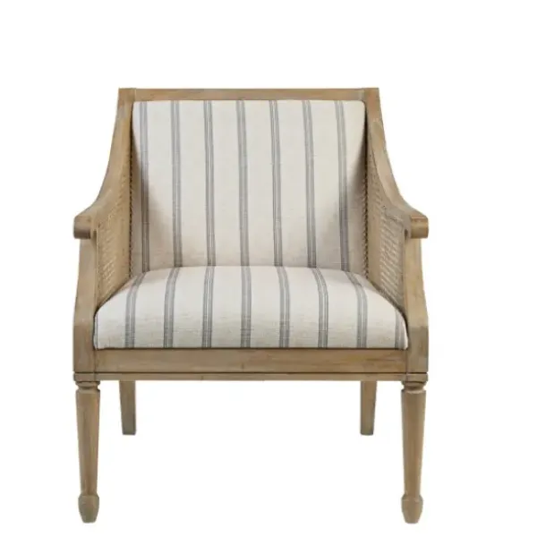Accent Chairs-Kirkland's Home Isla Martha Stewart Accent Chair Ivory/Blue