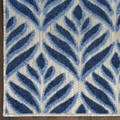 Outdoor Rugs-Kirkland's Home Island Leaf Outdoor Rug, 4X7 Multi