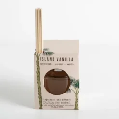 Home Fragrance-Kirkland's Home Island Vanilla Reed Diffuser Set Clear