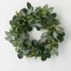 Wreaths-Kirkland's Home Israeli Ruscus Pods Wreath Green
