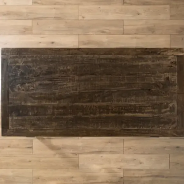 Dining Tables-Kirkland's Home Ivan Wood And Metal Dining Table Brown/Black
