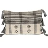 Pillows-Kirkland's Home Ivory And Black Boho Stripes Lumbar Pillow Ivory/Black