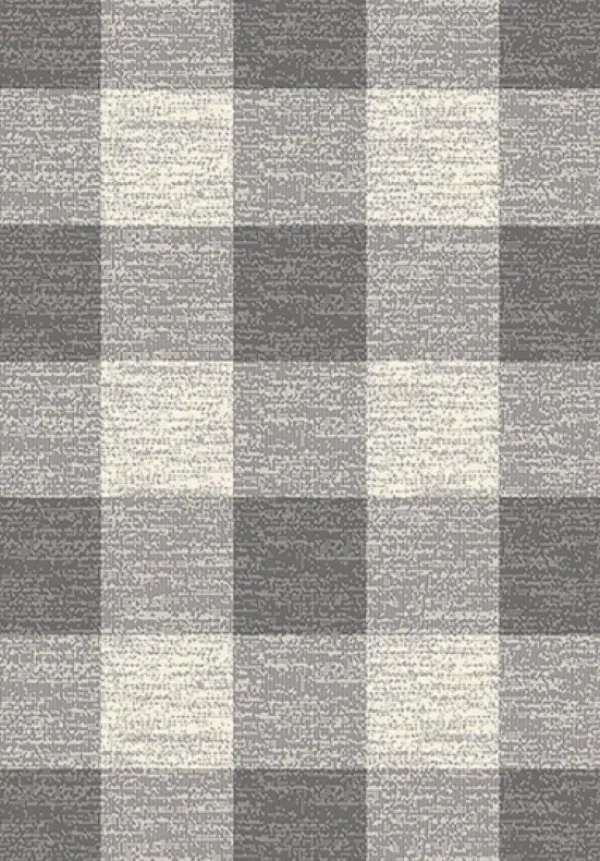Outdoor Rugs-Kirkland's Home Ivory And Gray Column Outdoor Area Rug, 5X7 Ivory/Gray