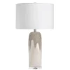 Table Lamps-Kirkland's Home Ivory Ceramic Textured Base Table Lamp White