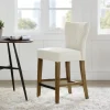 Bar Stools & Counter Height Stools-Kirkland's Home Ivory Harrison Tufted Counter Stool White