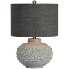 Table Lamps-Kirkland's Home Ivory Hobnail Table Lamp Gray