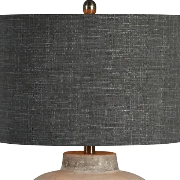 Table Lamps-Kirkland's Home Ivory Hobnail Table Lamp Gray