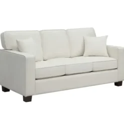 Sofas & Loveseats-Kirkland's Home Ivory Rutledge Sofa White