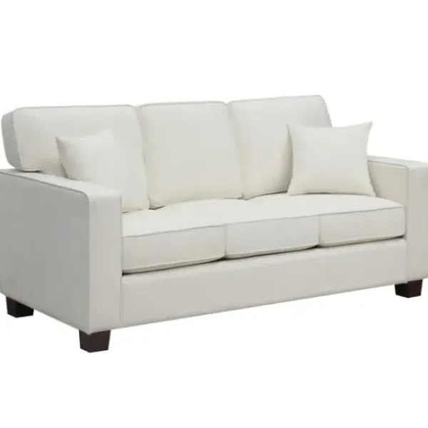 Sofas & Loveseats-Kirkland's Home Ivory Rutledge Sofa White