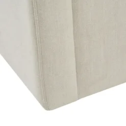 Accent Chairs-Kirkland's Home Ivory Upholstered Low Back Swivel Accent Chair White