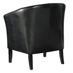 Accent Chairs-Kirkland's Home Jack Barrel Back Club Chair Black