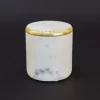 Decorative Bowls & Jars-Kirkland's Home Jar With Mango Wood Lid Silver