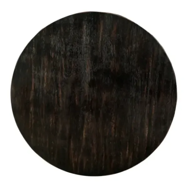 Coffee Tables-Kirkland's Home Jarrod Antique Wood Grain Shelf Coffee Table Black