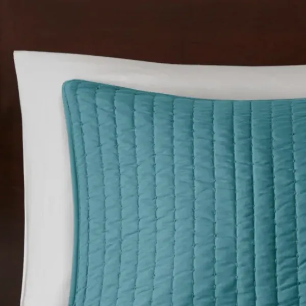 Bedspreads & Coverlets-Kirkland's Home Jaxson 3-Pc. Reversible King Coverlet Set Blue